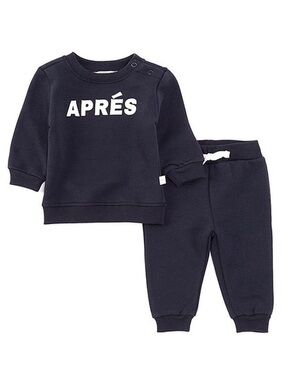 Adventure Wear 360- APRÉS Navy Baby Sweatshirt & Jogger Set